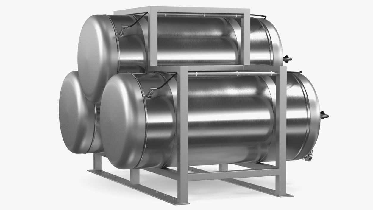 Stainless Steel Tanks Collection 3D