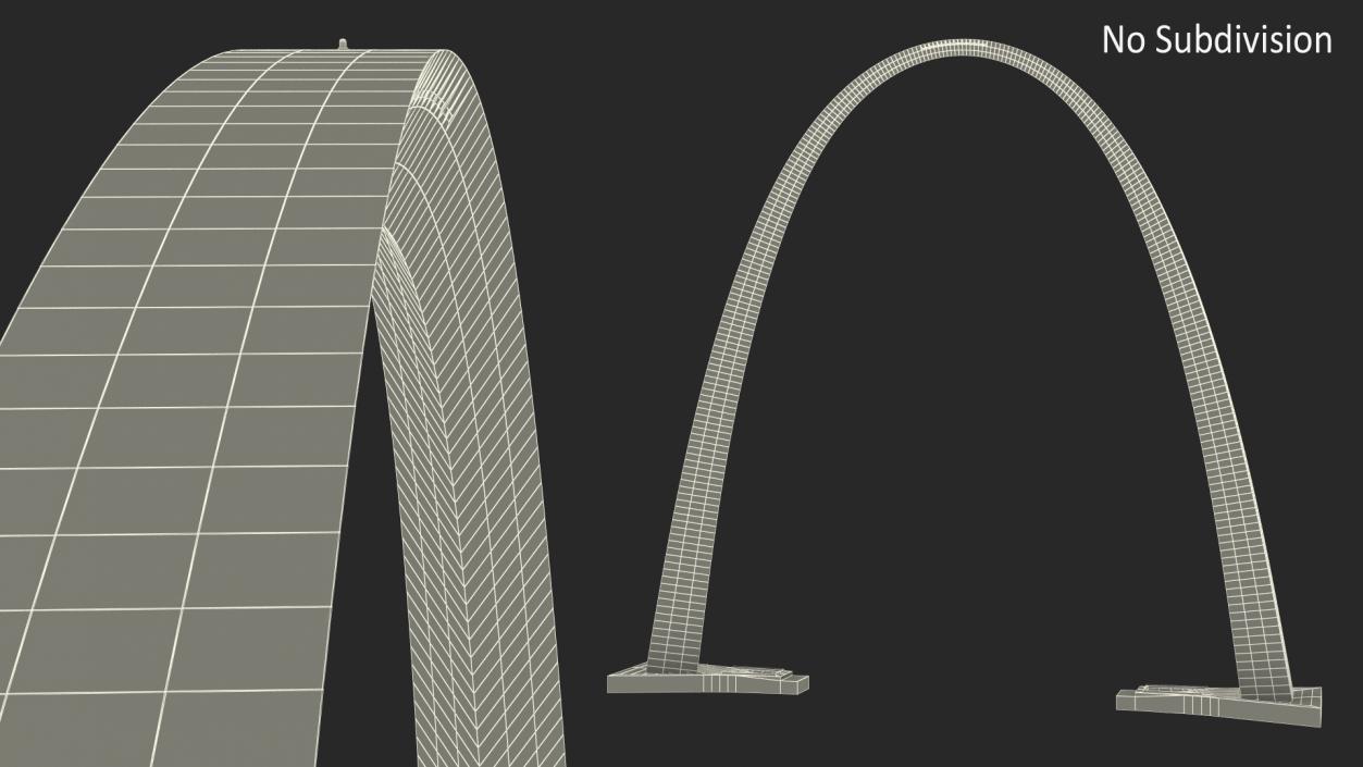 3D Gateway Arch Monument