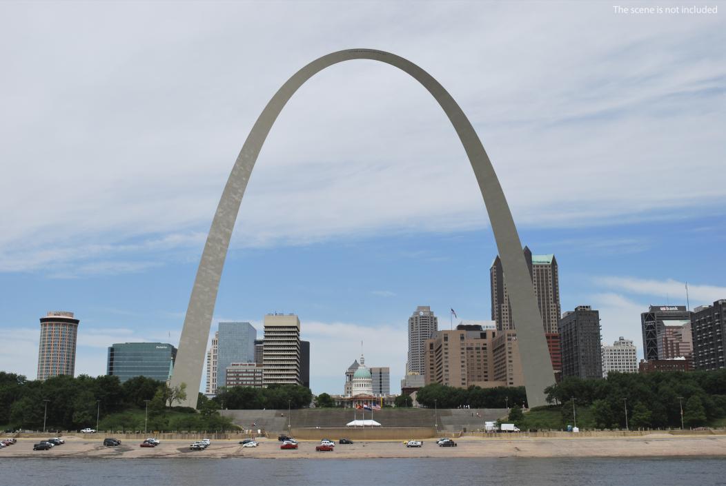 3D Gateway Arch Monument