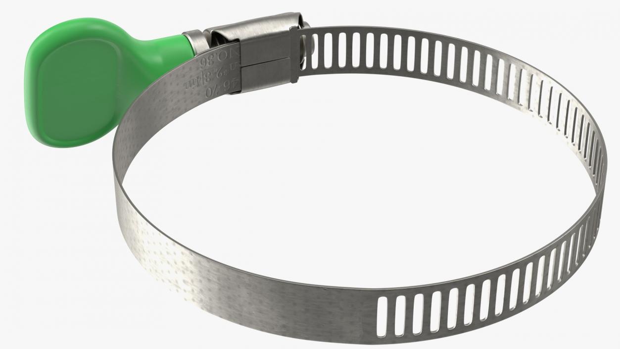 3D Worm Gear Hose Clamp 46 70mm model