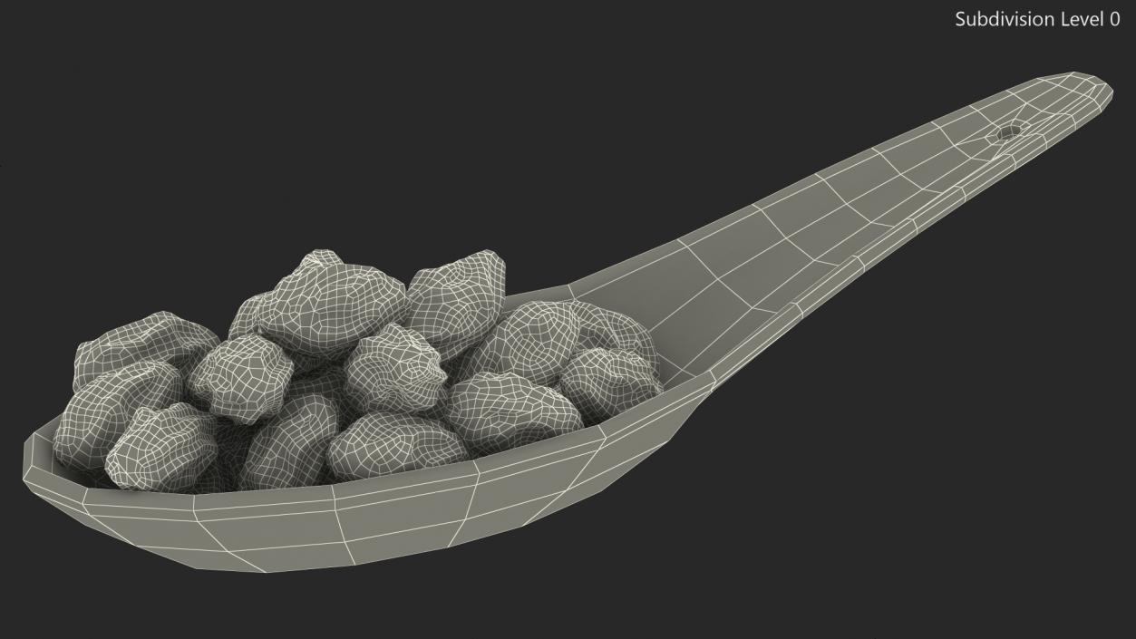 Spoon with Mixed Raisins 3D model