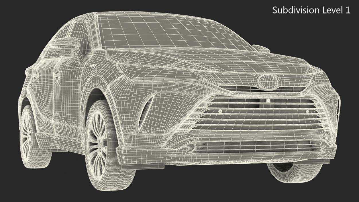 3D Toyota Venza 2021 Simple Interior model