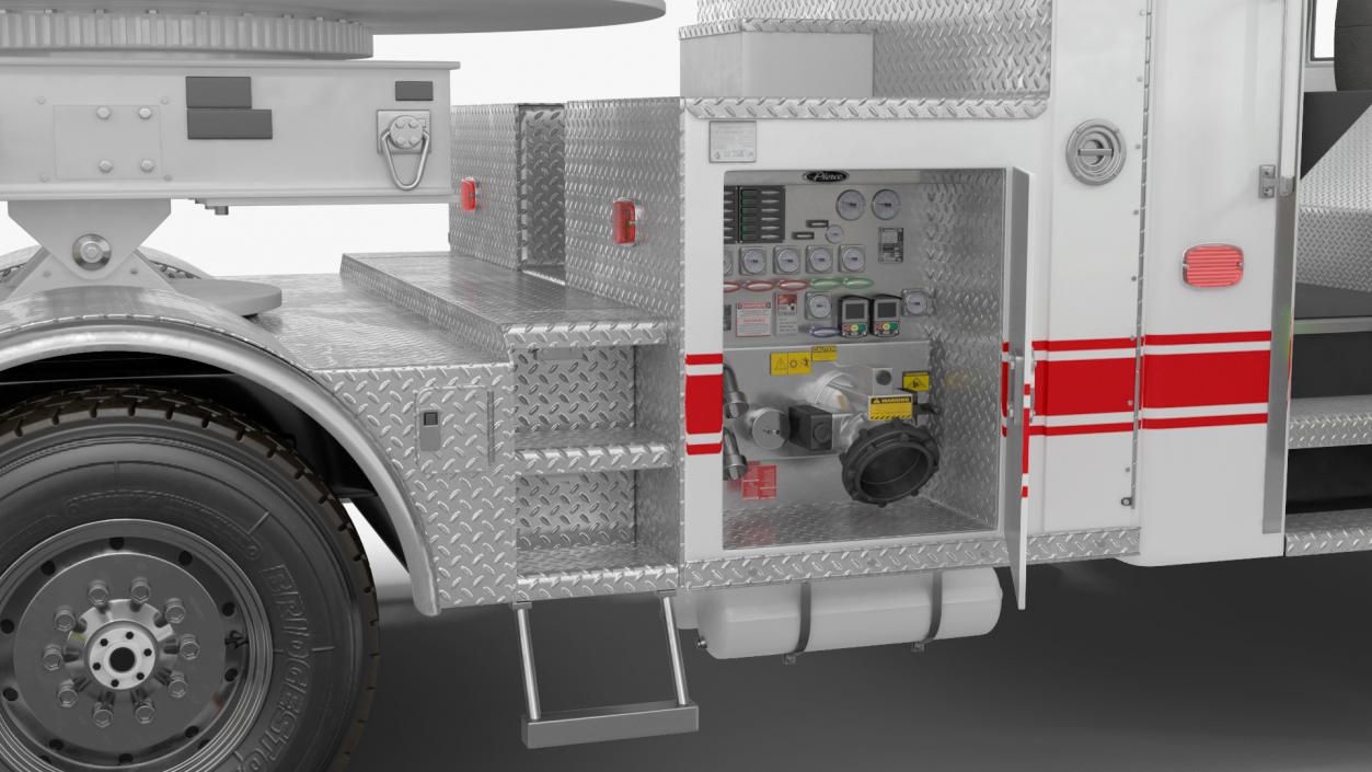 3D model White Velocity Ascendant Fire Truck