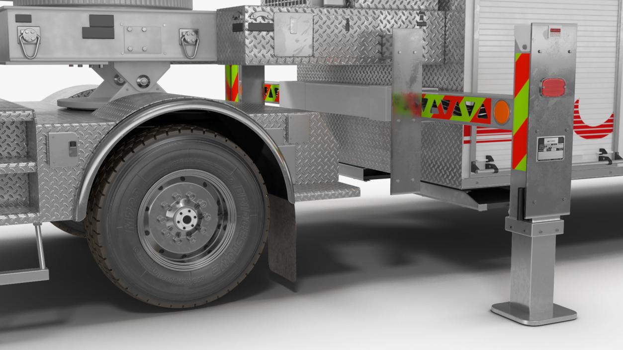 3D model White Velocity Ascendant Fire Truck