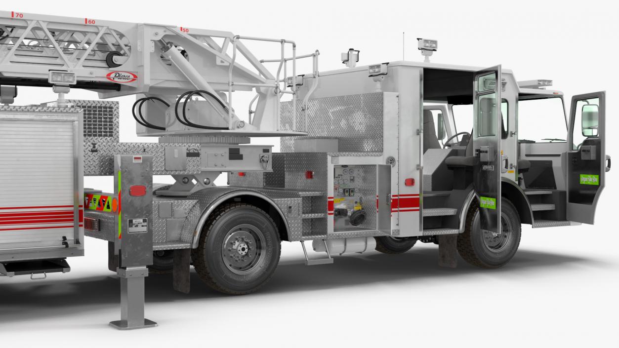 3D model White Velocity Ascendant Fire Truck