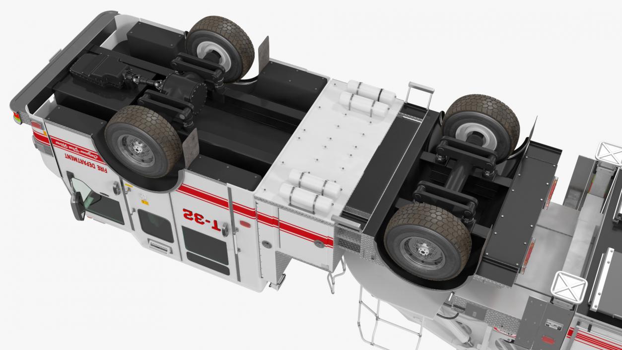 3D model White Velocity Ascendant Fire Truck