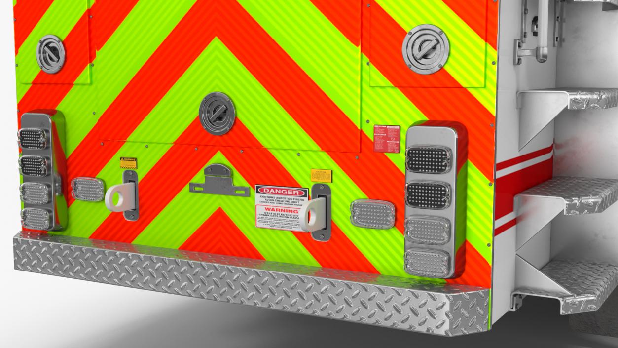 3D model White Velocity Ascendant Fire Truck