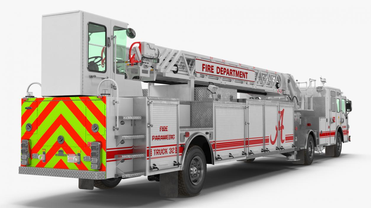 3D model White Velocity Ascendant Fire Truck