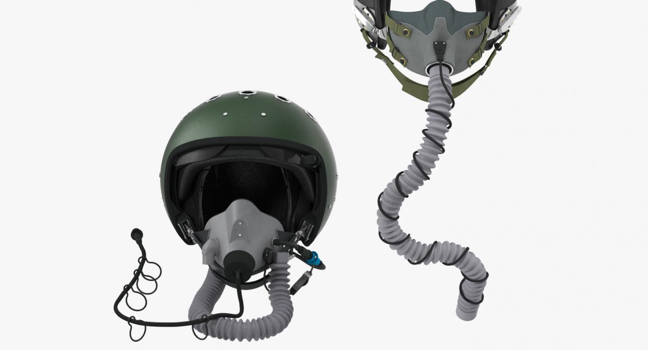 3D Jet Fighter Pilot Helmets Collection