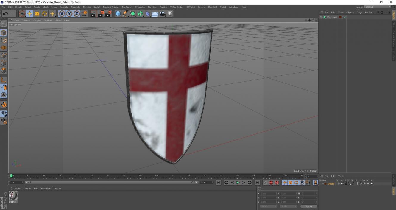 3D model Crusader Shield