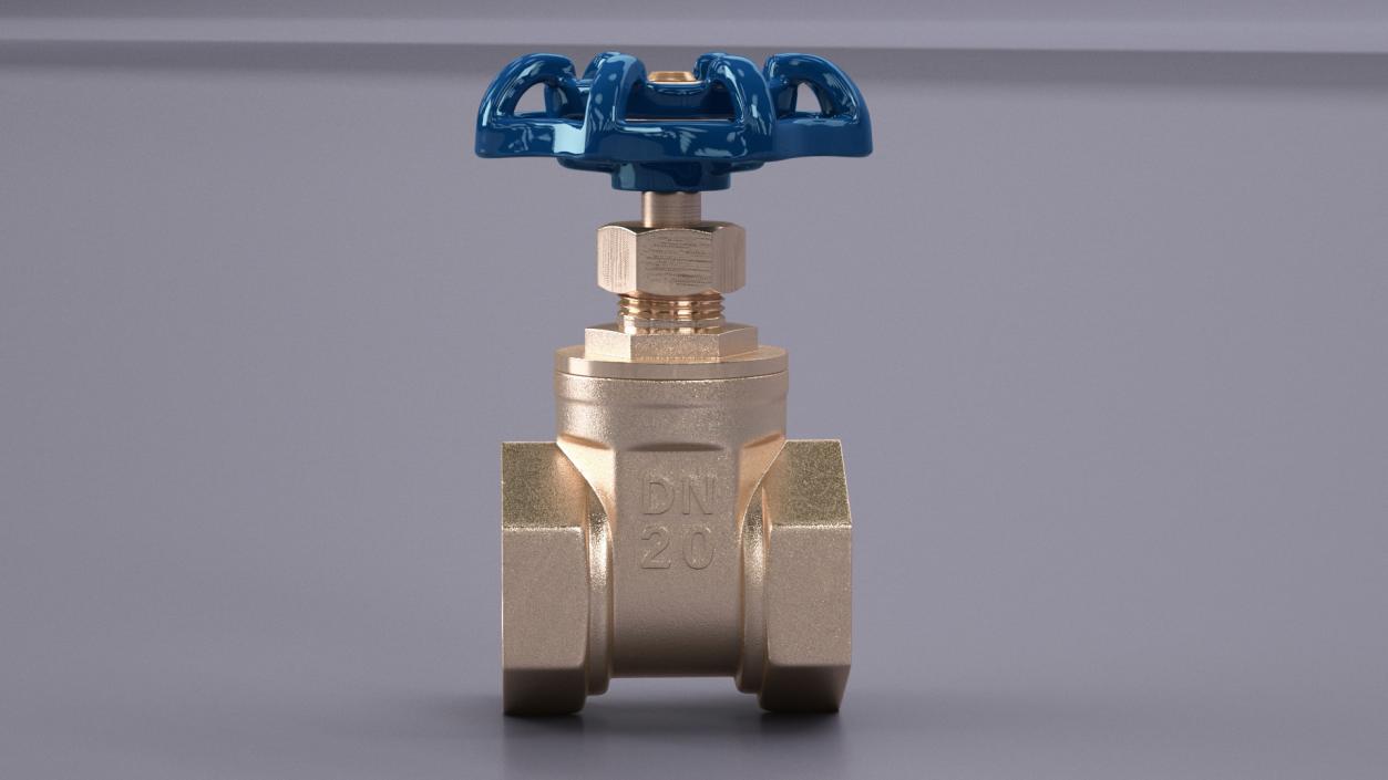 Gate Valve Pyrite 3D