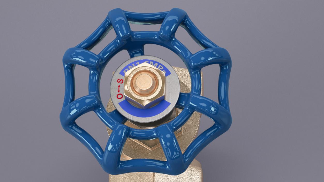 Gate Valve Pyrite 3D