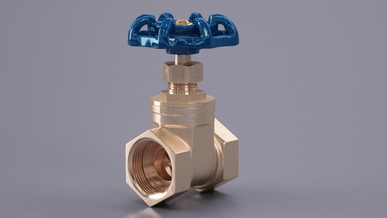 Gate Valve Pyrite 3D