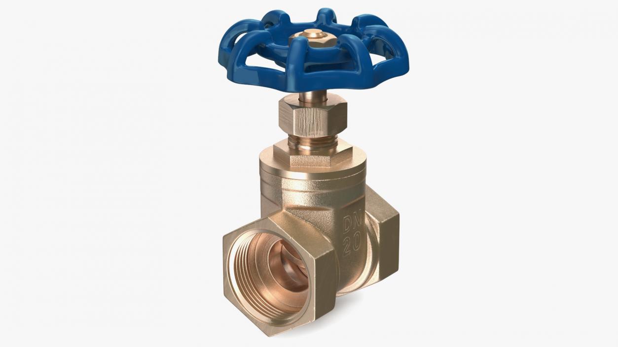 Gate Valve Pyrite 3D