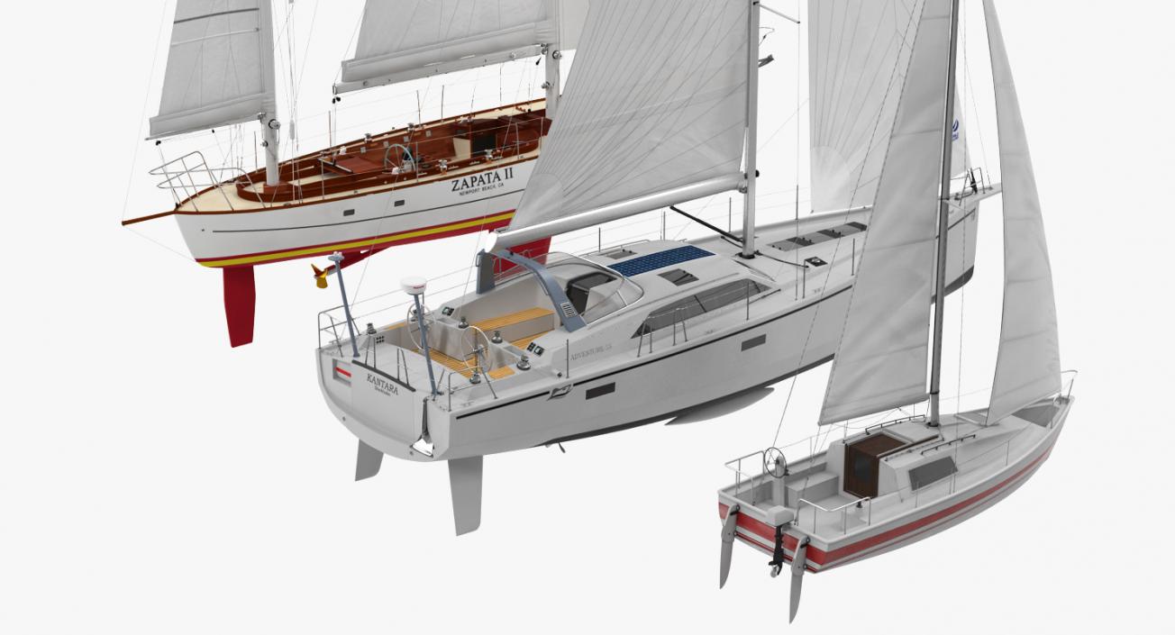 3D model Sailing Yachts Collection