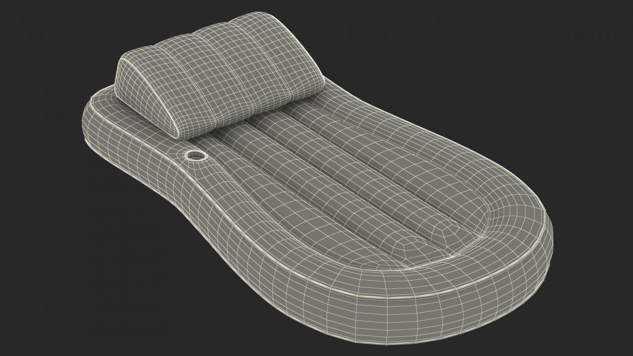 3D One Person Pool Air Mattress model