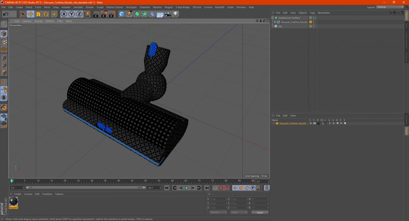 3D Vacuum Turbine Nozzle