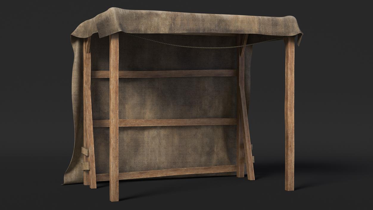 3D Rustic Awning Shelter