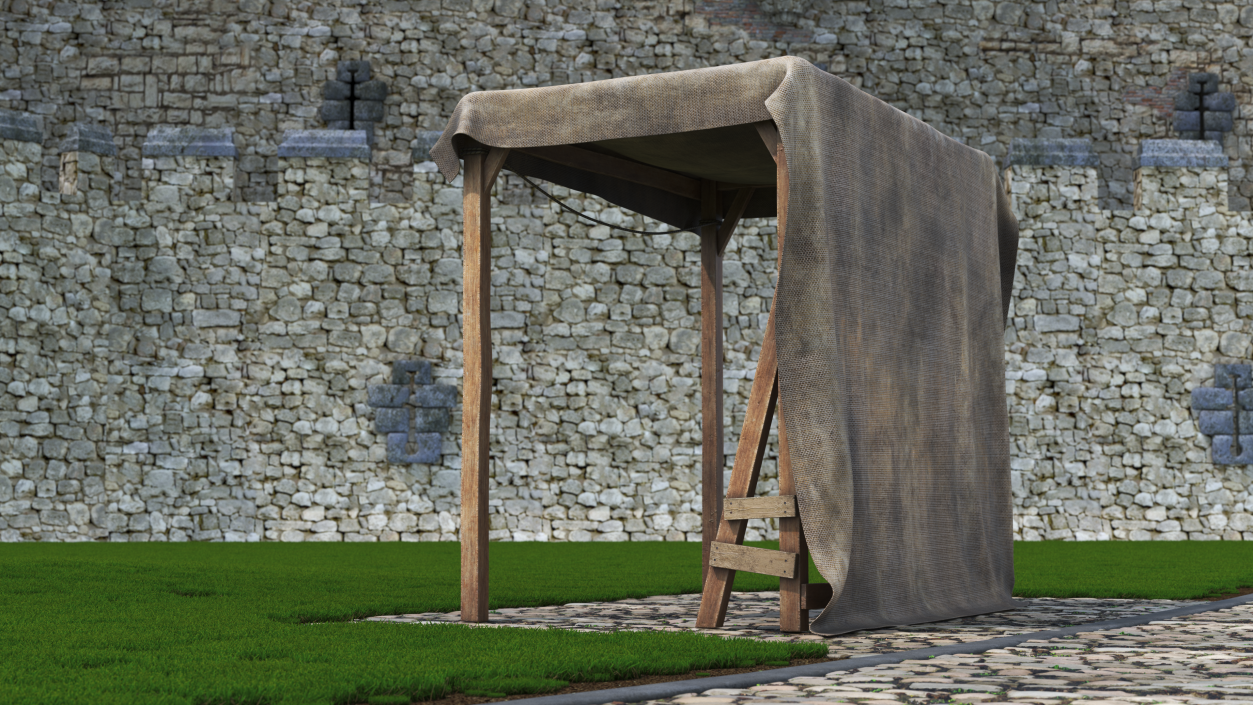 3D Rustic Awning Shelter