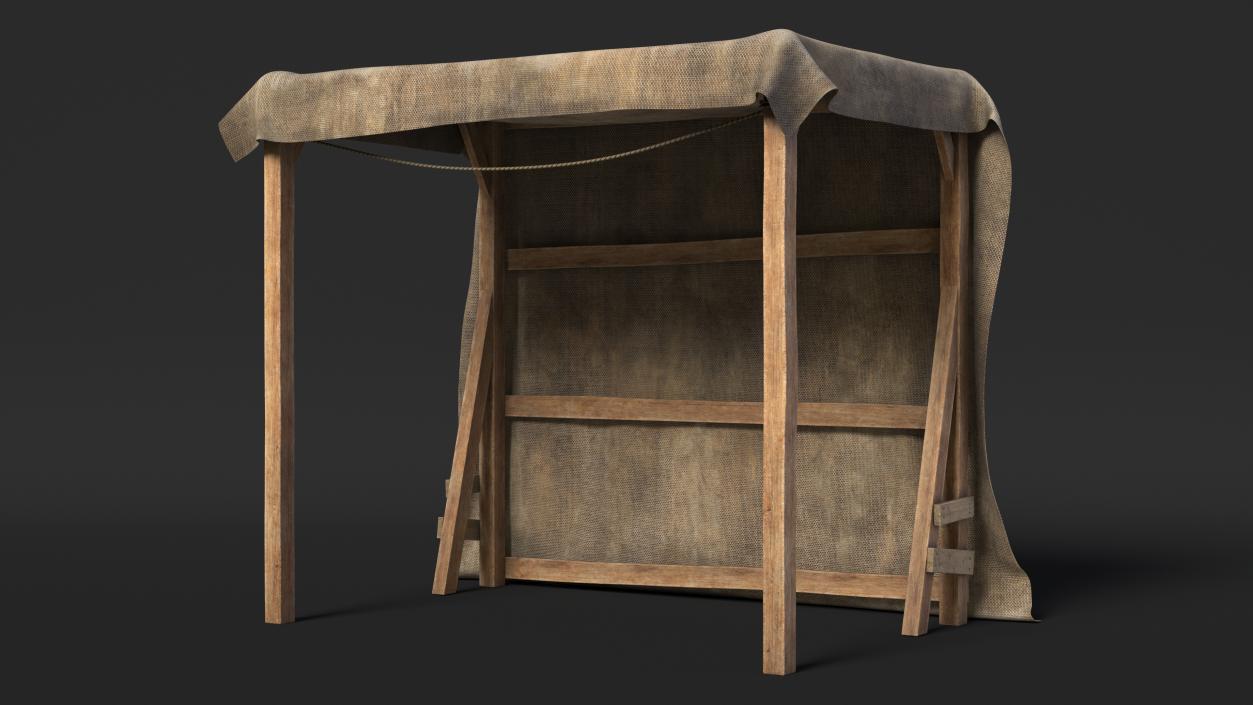 3D Rustic Awning Shelter