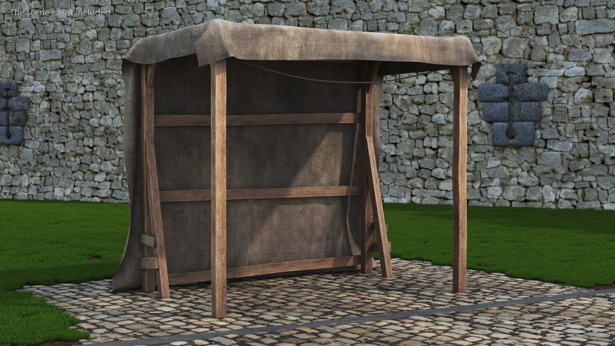 3D Rustic Awning Shelter