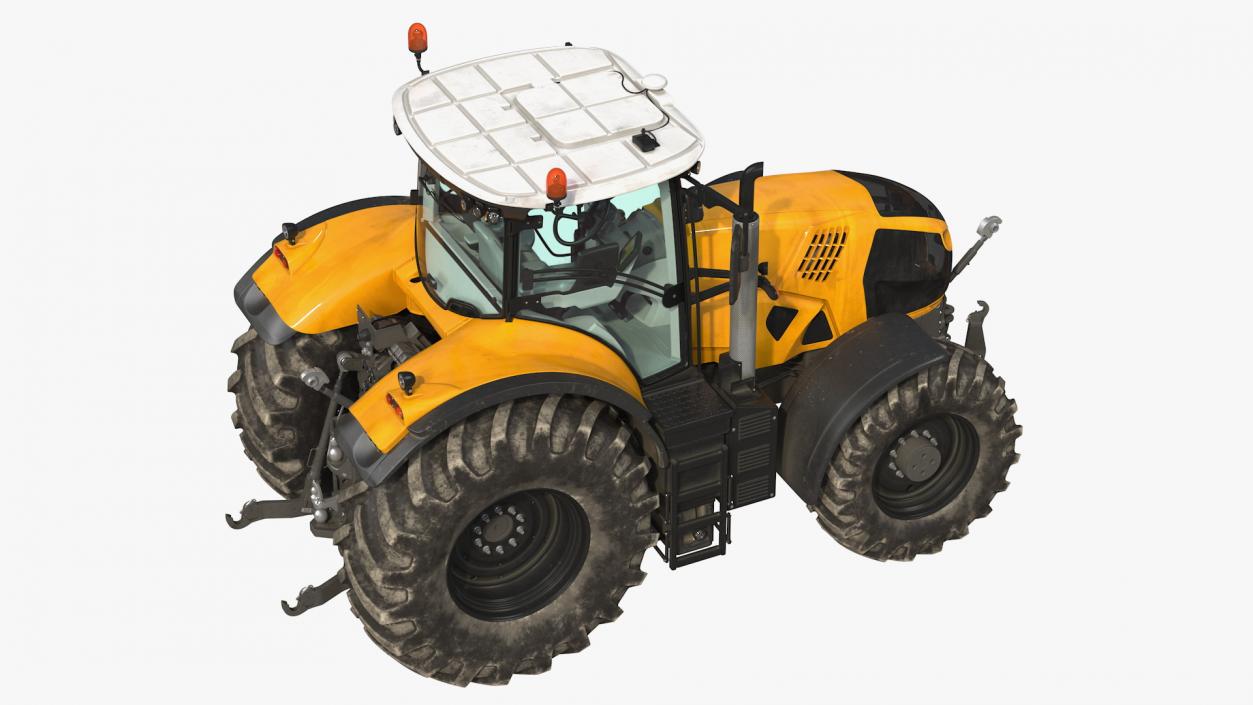 Tractor with Body Tipper Trailer 3D