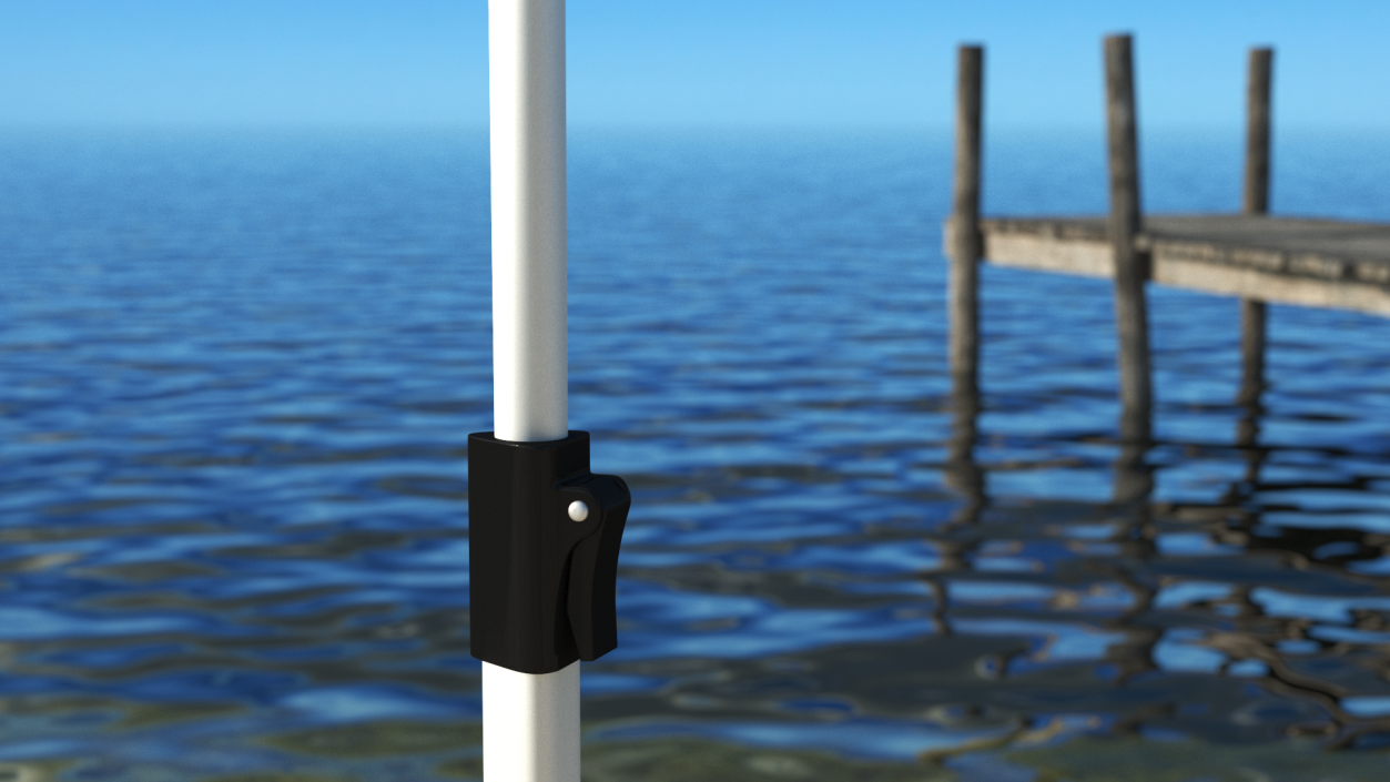 3D Fishing Rod Holder model