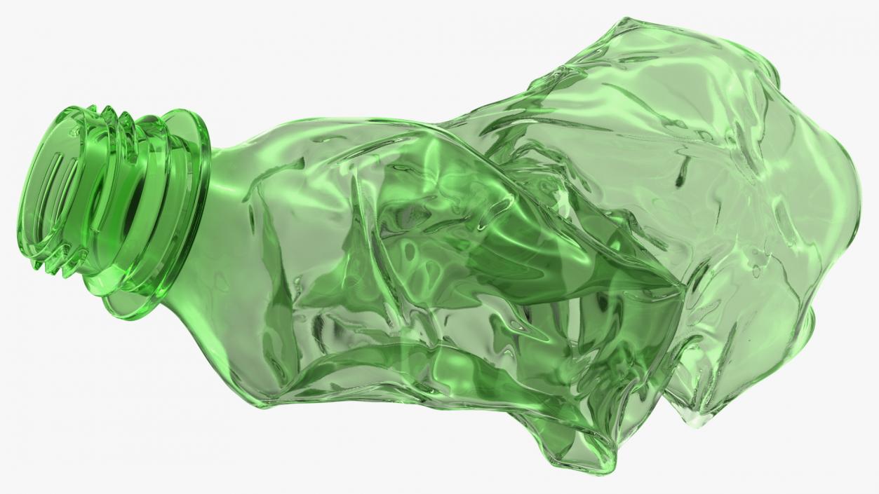 Crushed Plastic Bottle 2 3D model