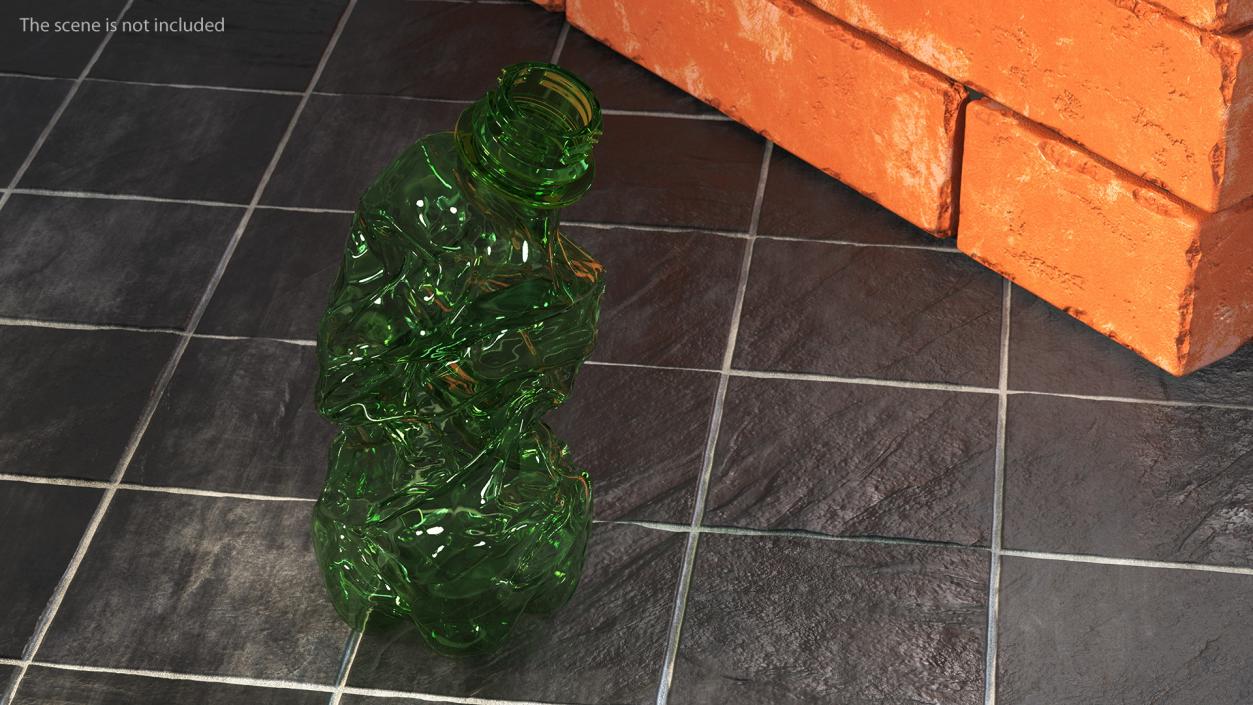 Crushed Plastic Bottle 2 3D model