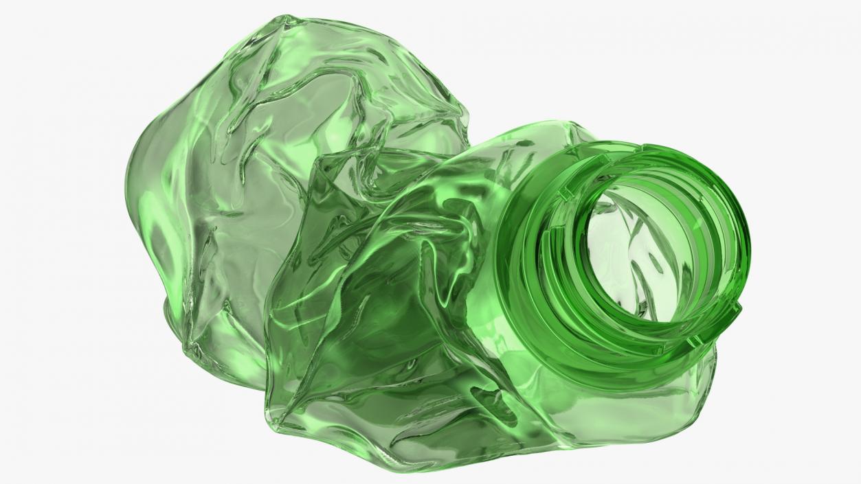 Crushed Plastic Bottle 2 3D model