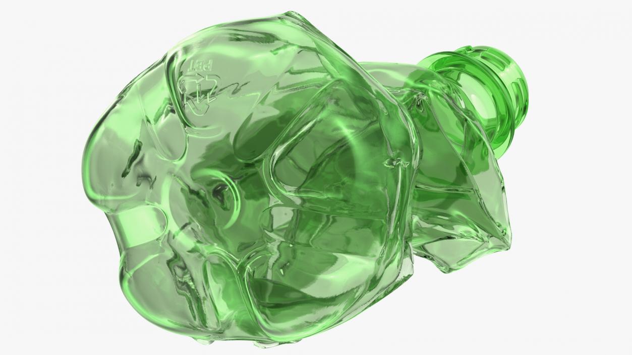 Crushed Plastic Bottle 2 3D model