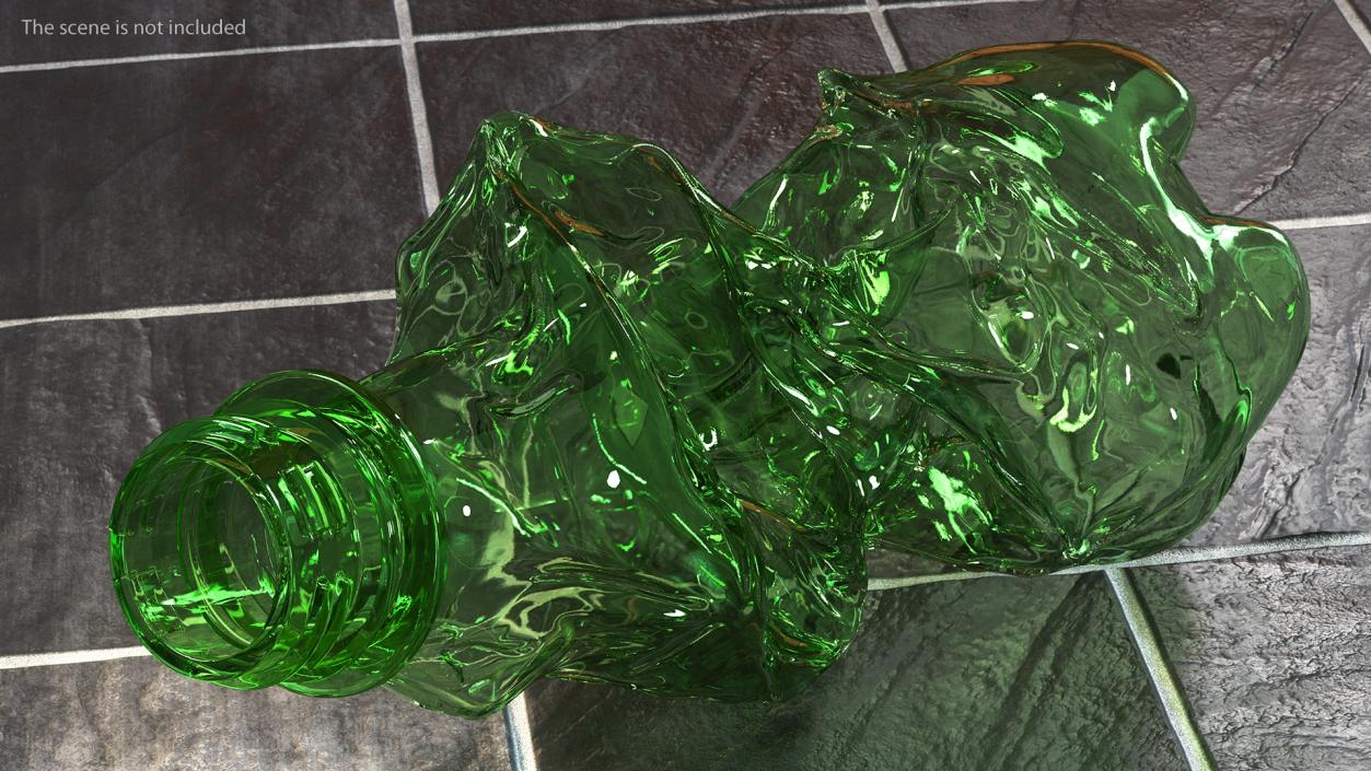 Crushed Plastic Bottle 2 3D model