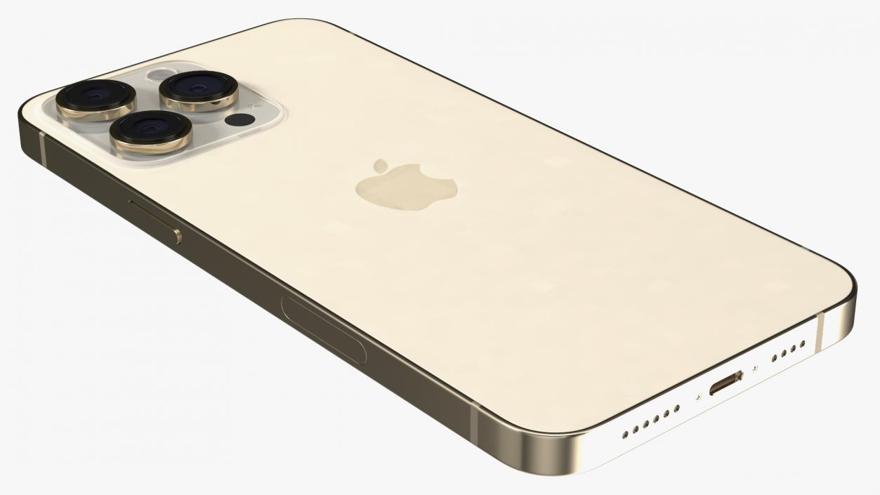 3D Apple iPhone 14 Pro Max Gold model