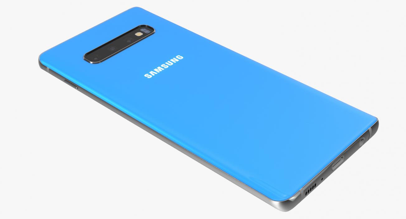 3D Samsung Galaxy S10 Blue model