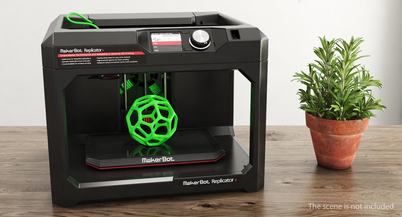 3D model 3d Printer MakerBot Replicator