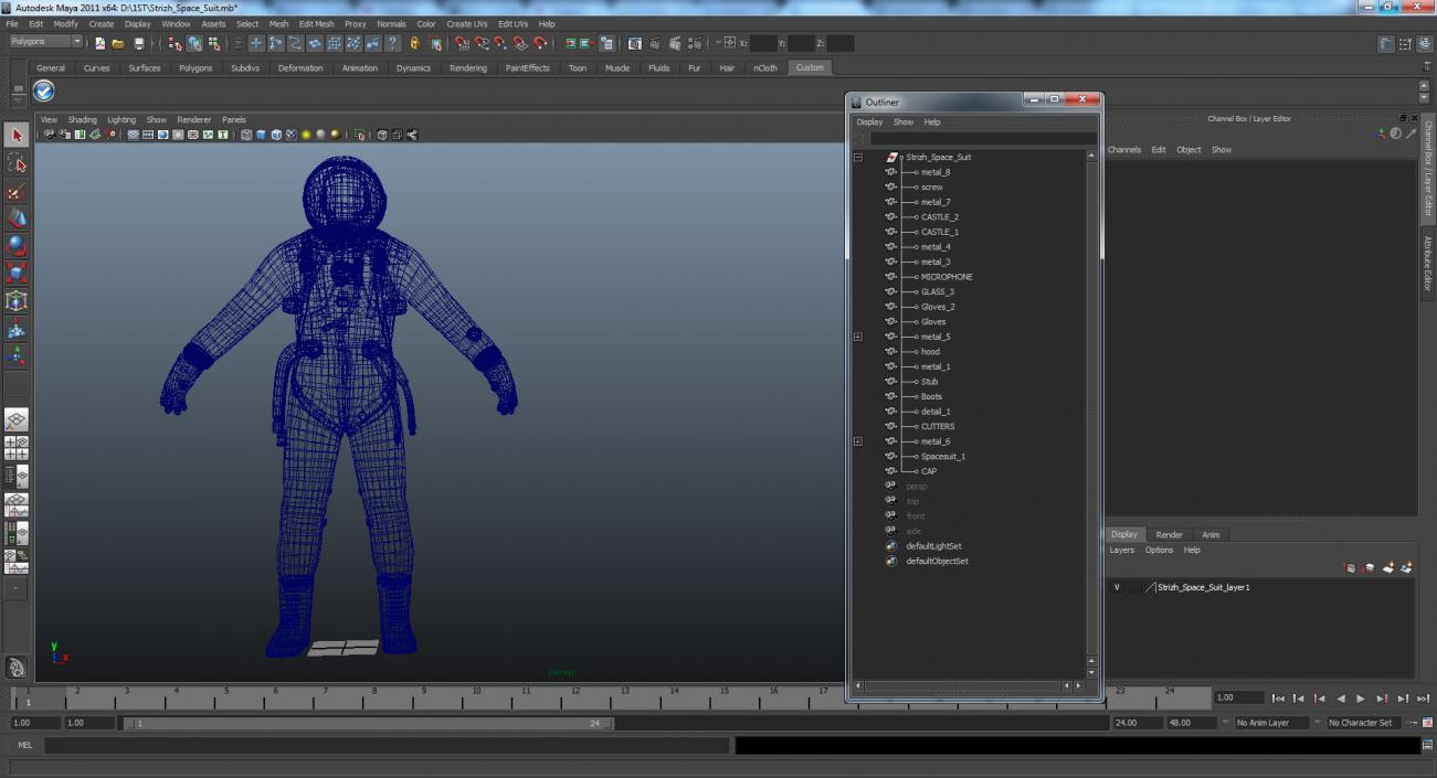 Strizh Space Suit 3D