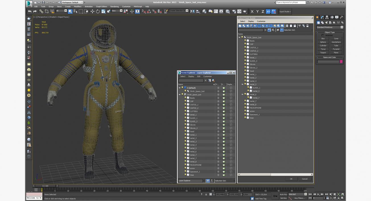 Strizh Space Suit 3D