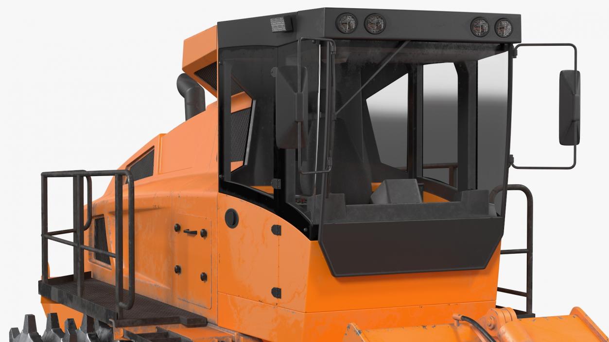 3D model Landfill Waste Compactor Dusty