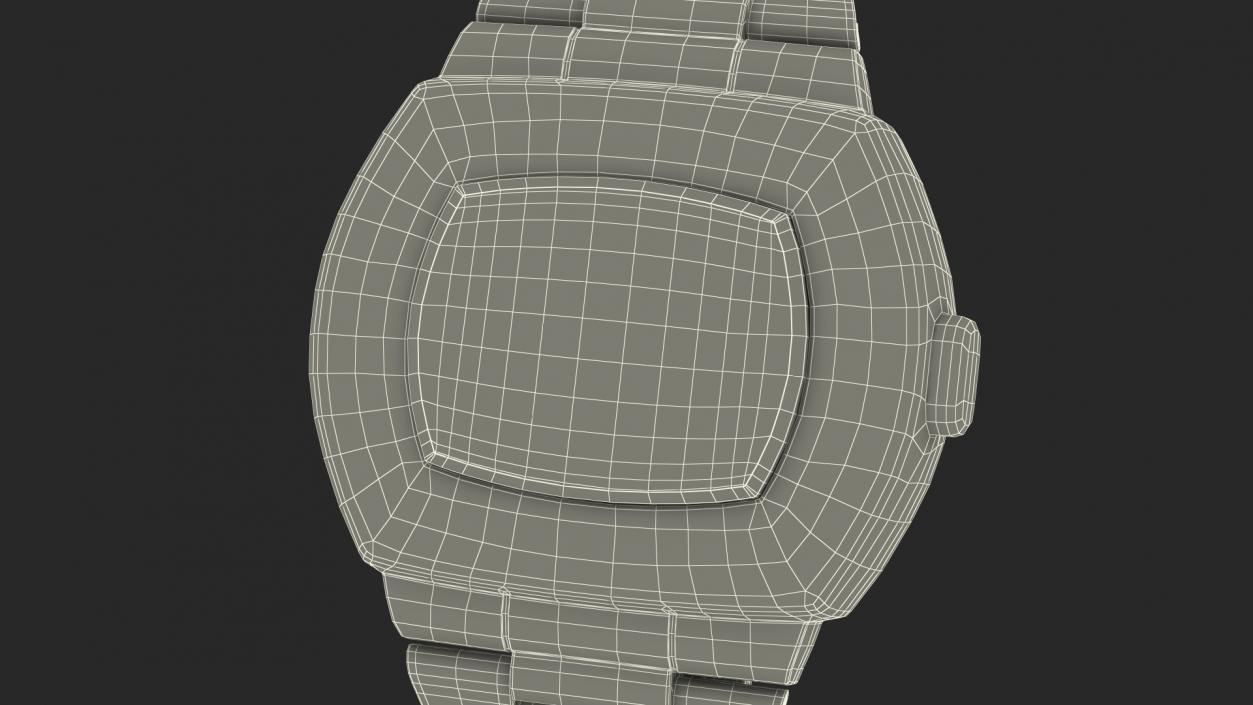 3D model Hamilton PSR 1970 Wrist Watch Lying