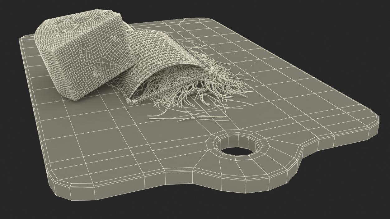 3D model Grated Cheese with Grater