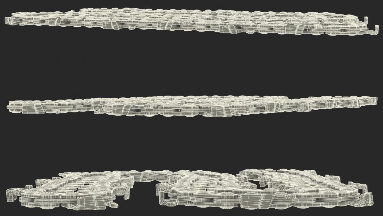 3D Steel Chain for Chainsaw Folded