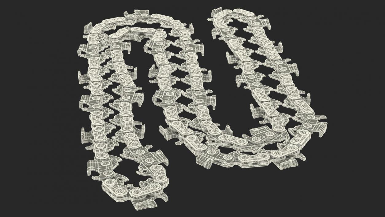 3D Steel Chain for Chainsaw Folded