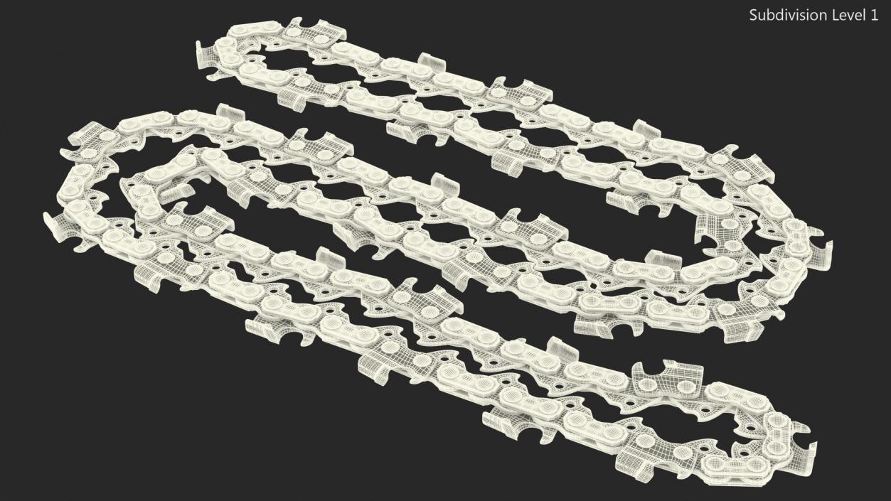 3D Steel Chain for Chainsaw Folded