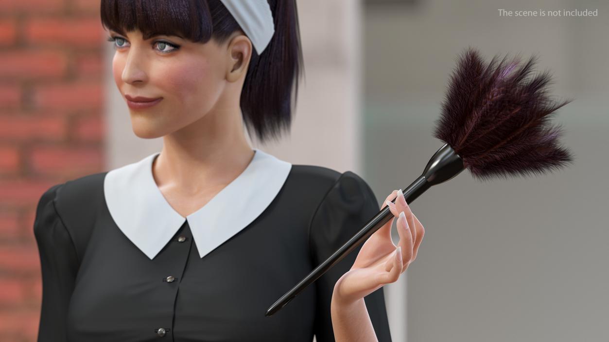 3D Housekeeping Maid in Uniform model