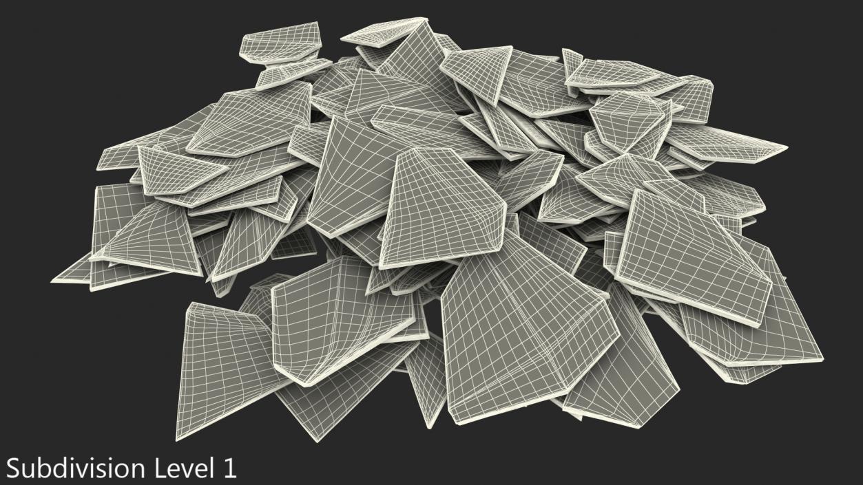 Broken Glass Heap 3D