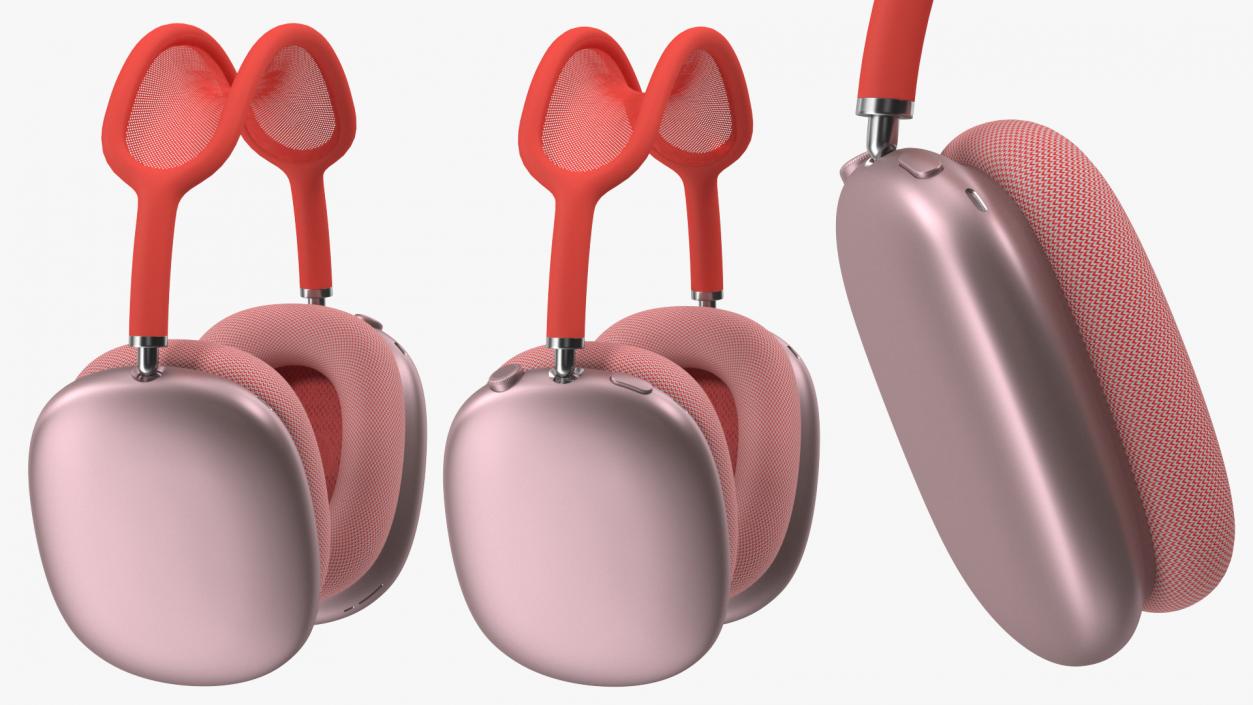 AirPods Max Headphones Pink 3D