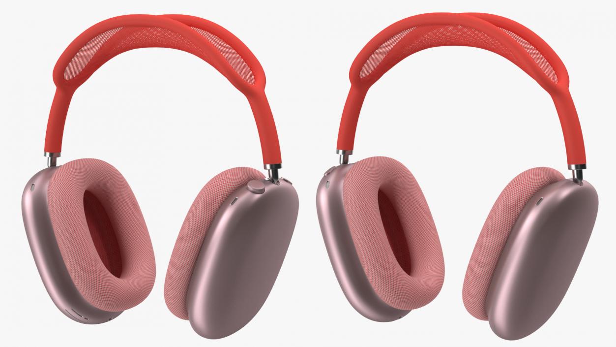 AirPods Max Headphones Pink 3D