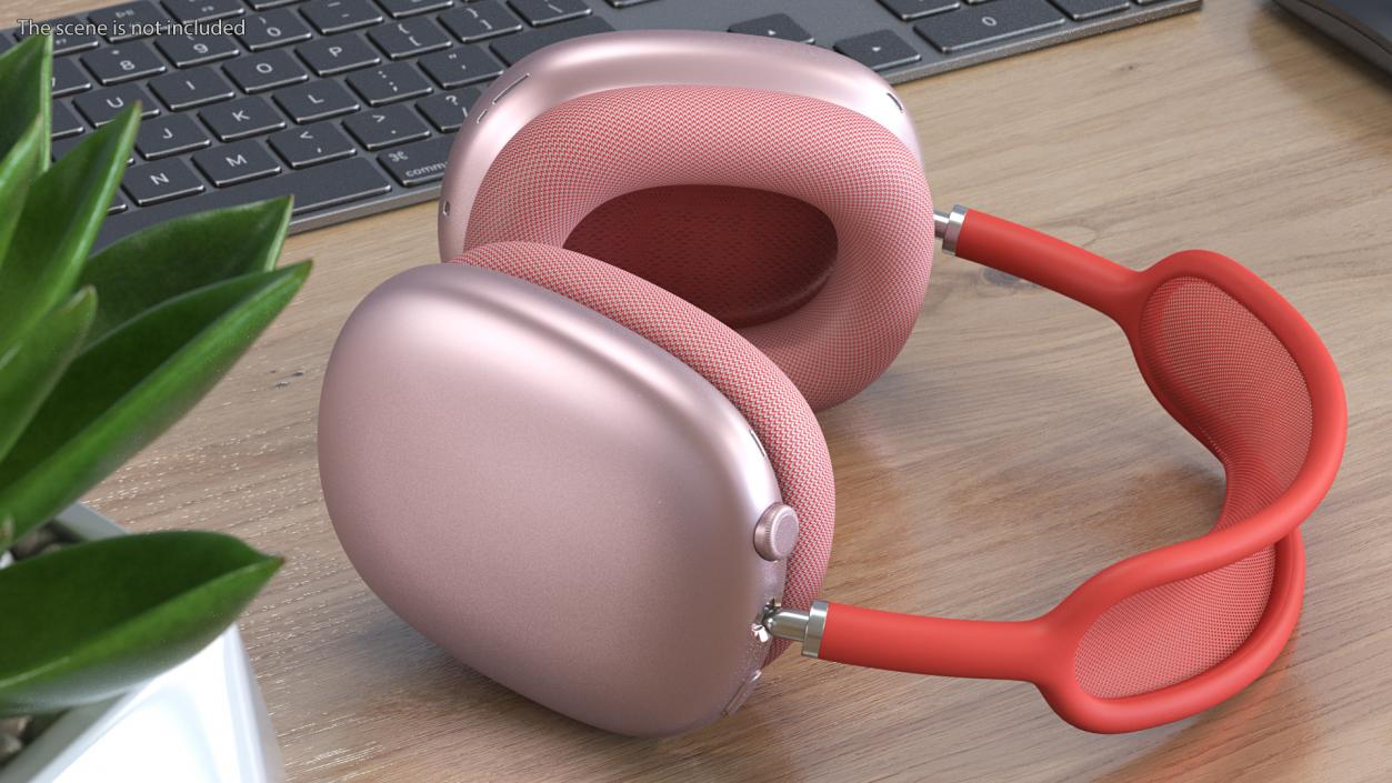 AirPods Max Headphones Pink 3D