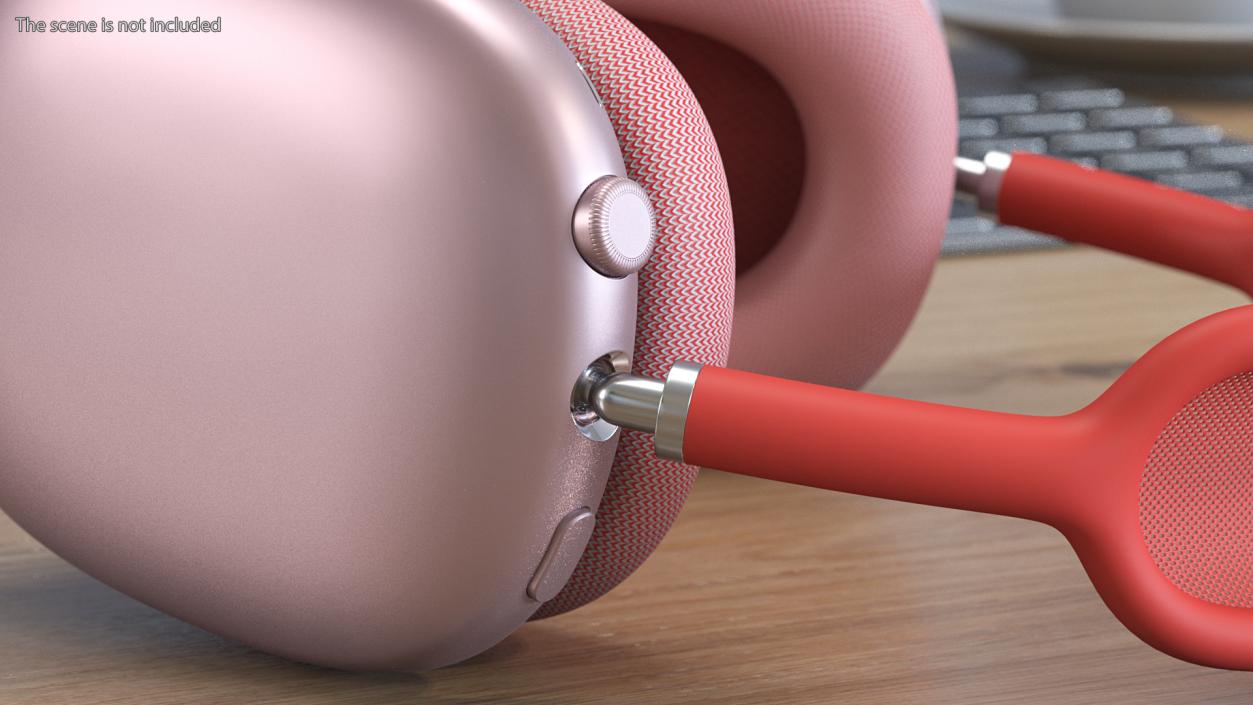 AirPods Max Headphones Pink 3D