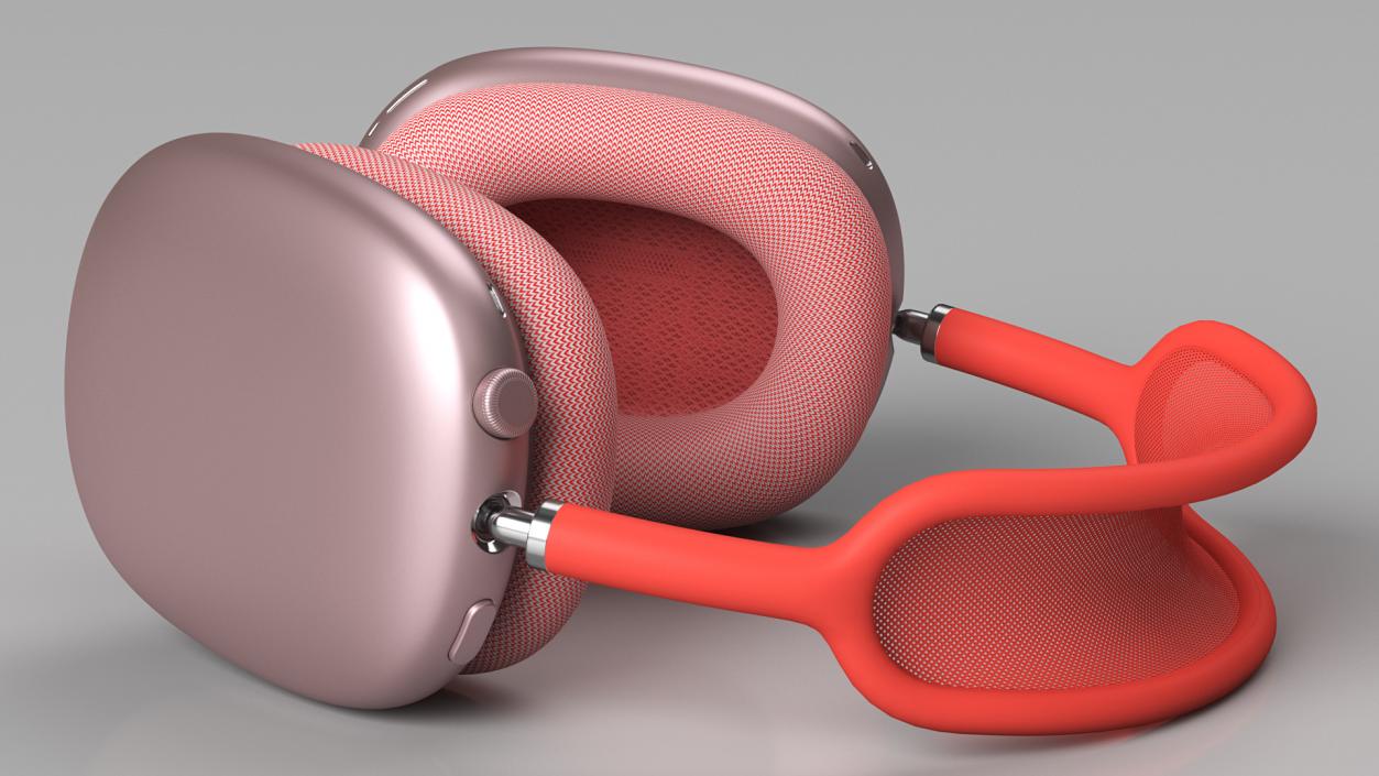 AirPods Max Headphones Pink 3D